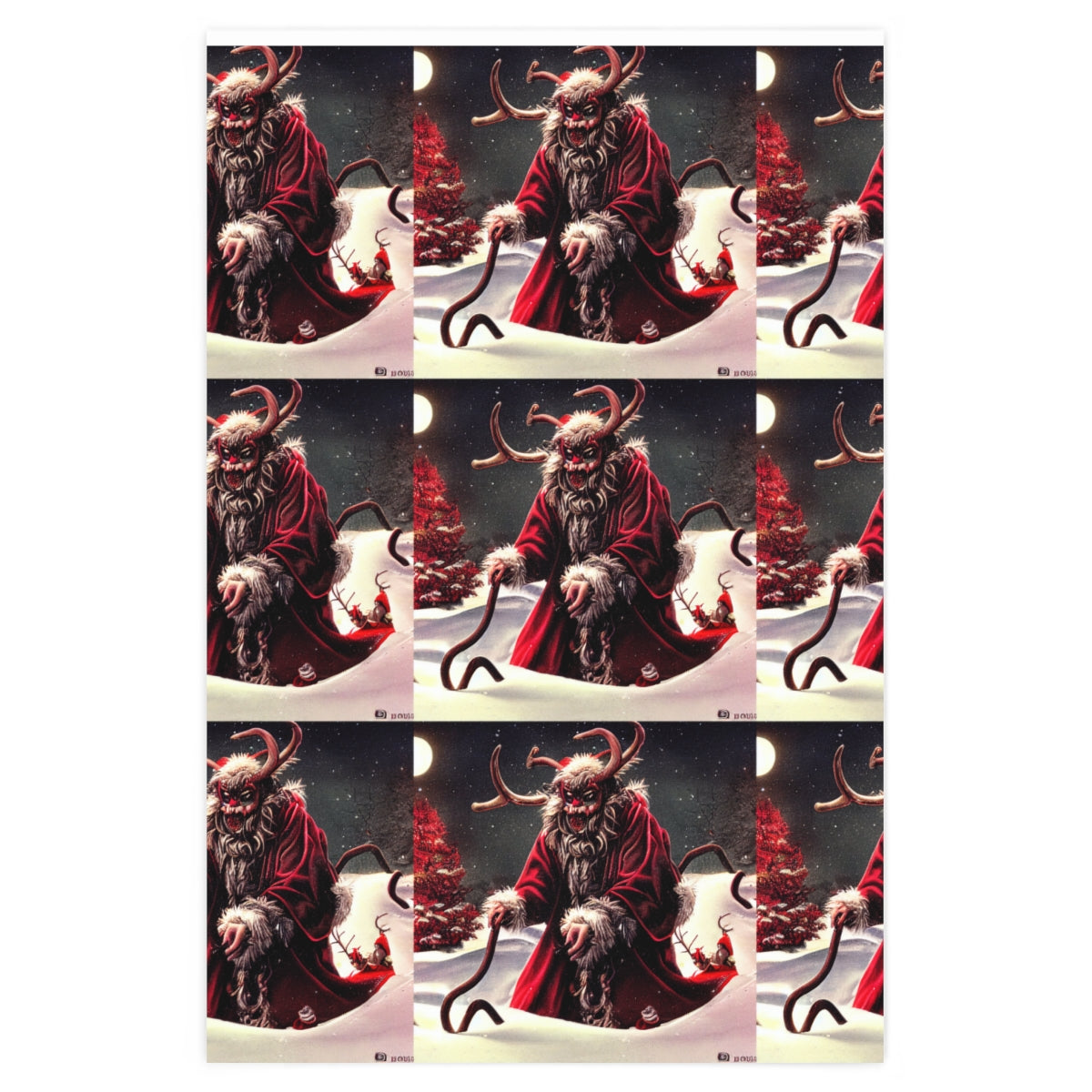 Krampus Wrapping Paper
