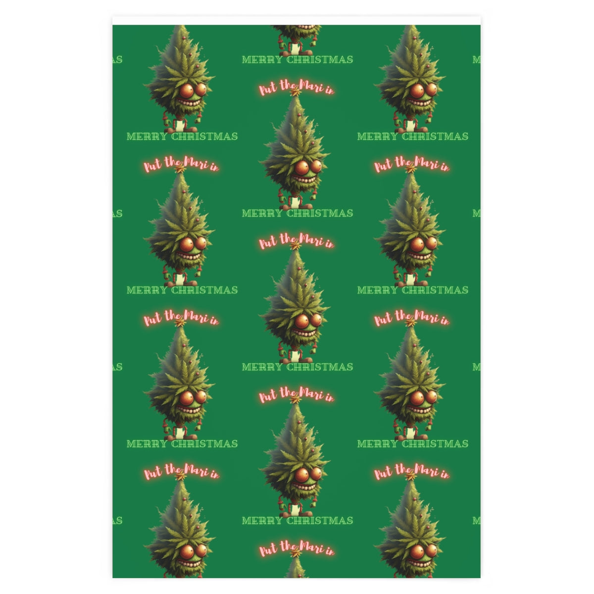 Merry Juana Tree Wrapping Paper