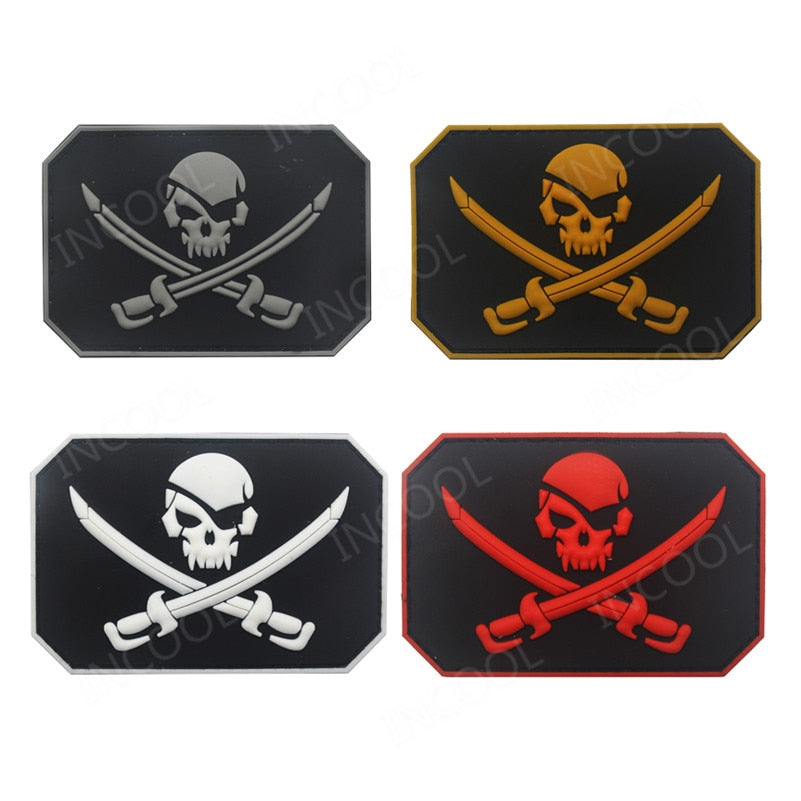 Embroidered Skull Patches