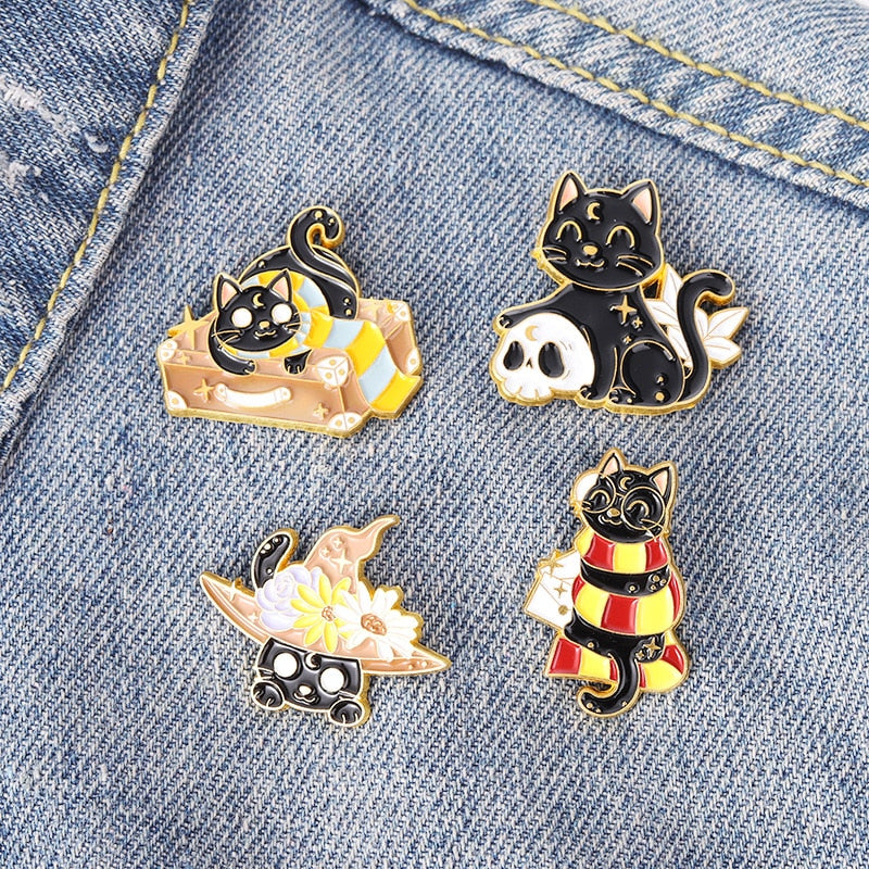 Black Cat Pins