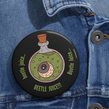 Beetle Juice Potion Pin Button