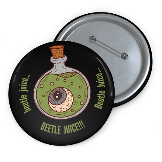 Beetle Juice Potion Pin Button