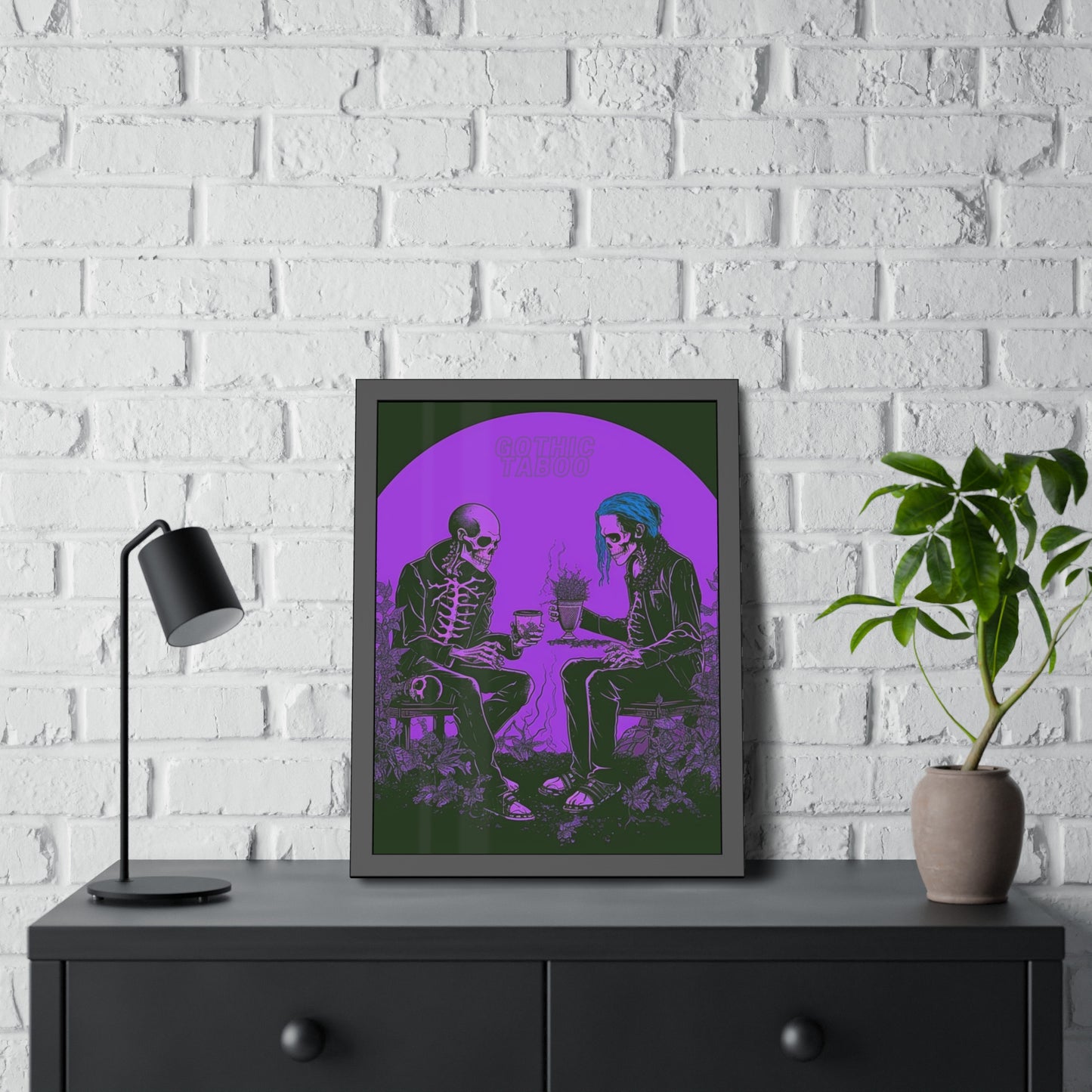 Tea with Friends framed paper poster
