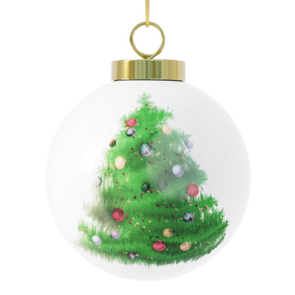 Weed Tree Christmas Ball Ornament