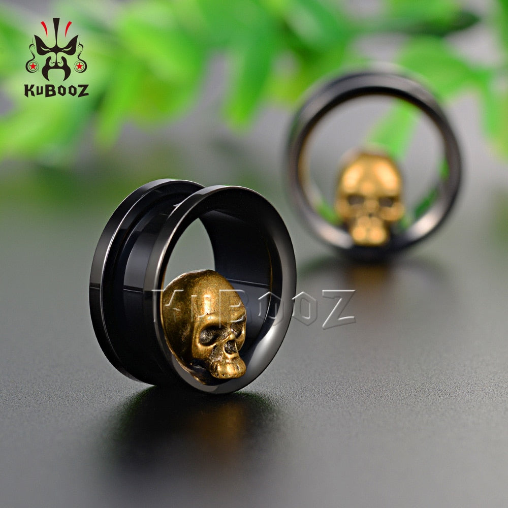 Stainless Steel Skull Gauges