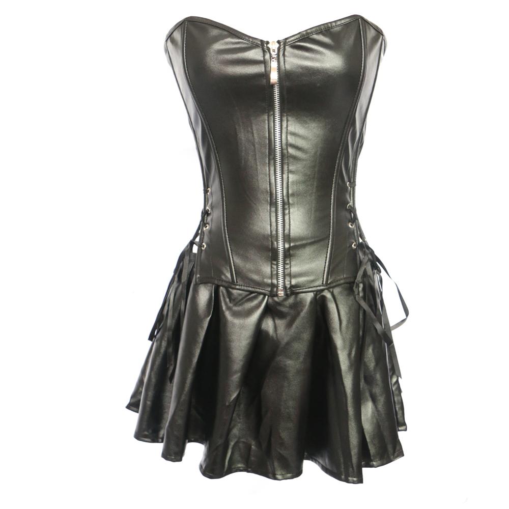 Faux Leather Corset GothicTaboo LLC - Apparel and More Faux Leather Corset GothicTaboo LLC - Apparel and More