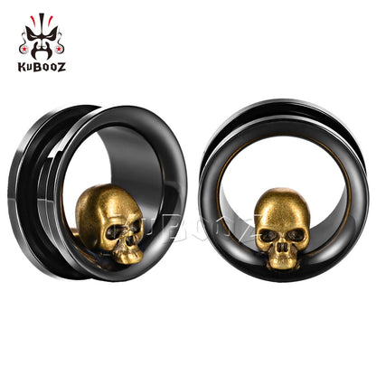 Stainless Steel Skull Gauges