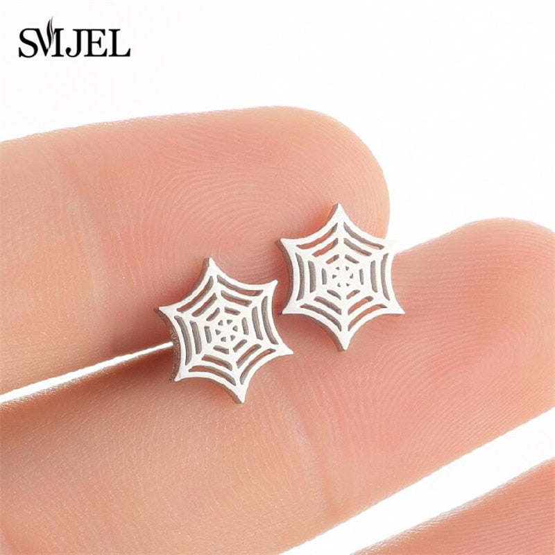 Stainless Steel Stud Earrings (2 pcs)