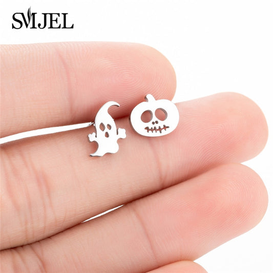 Stainless Steel Stud Earrings (2 pcs)