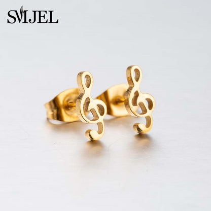 Stainless Steel Stud Earrings (2 pcs)