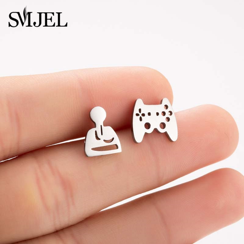 Stainless Steel Stud Earrings (2 pcs)