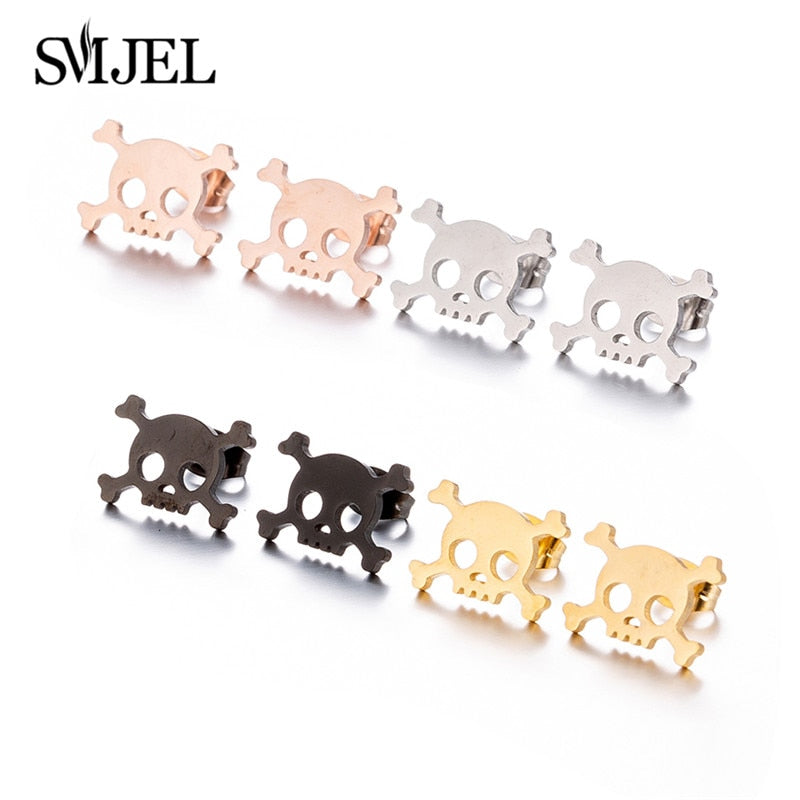 Stainless Steel Stud Earrings (2 pcs)