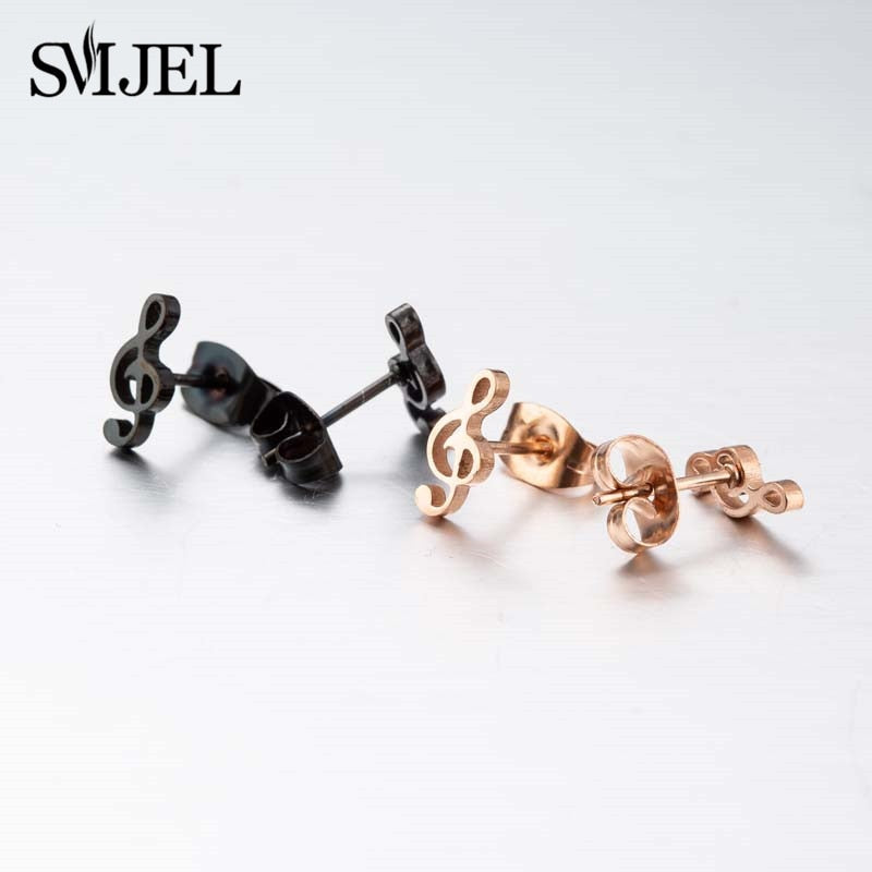 Stainless Steel Stud Earrings (2 pcs)