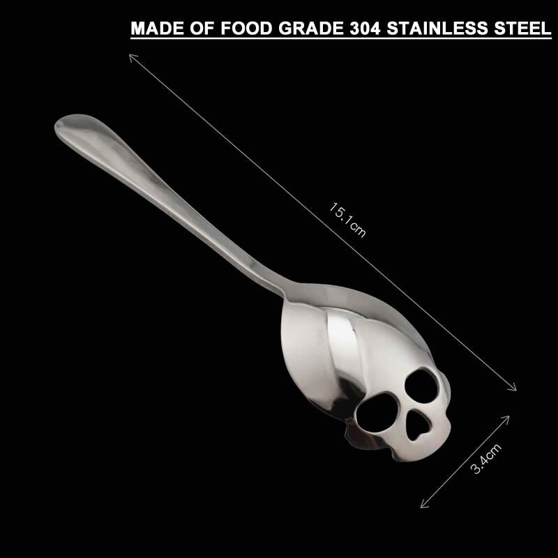 Stainless Steel Skull Spoon