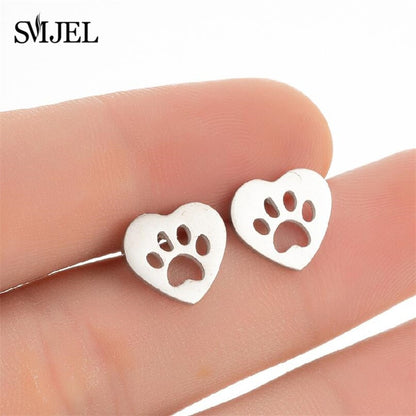 Stainless Steel Stud Earrings (2 pcs)